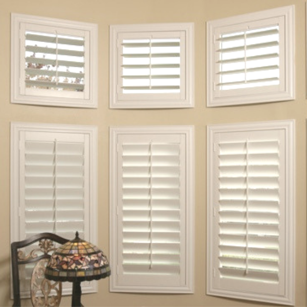 Sunburst shutters on a Phoenix bay window