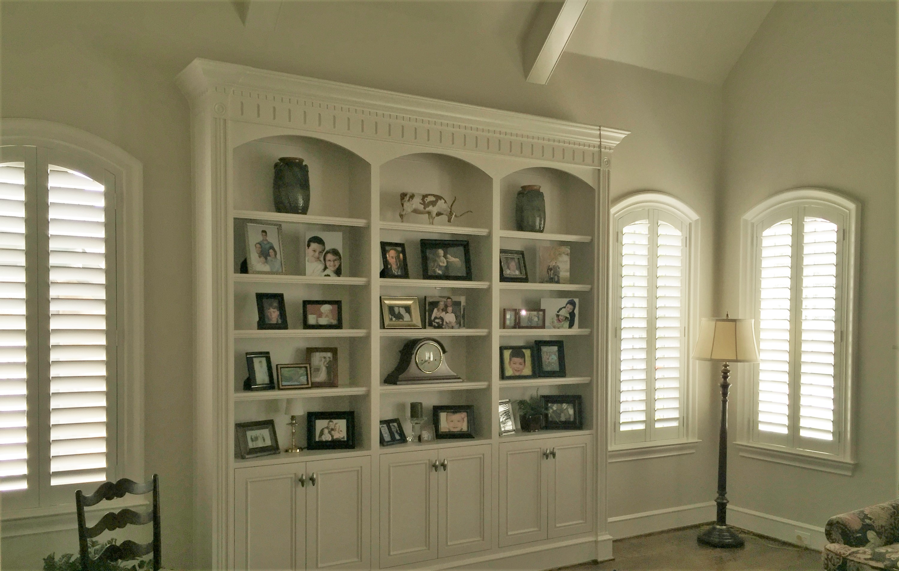 Arched Shutters In Phoenix Sunburst Az Specialty Shaped Windows Can Make A Statement And Shutters Let The Speak For Themselves