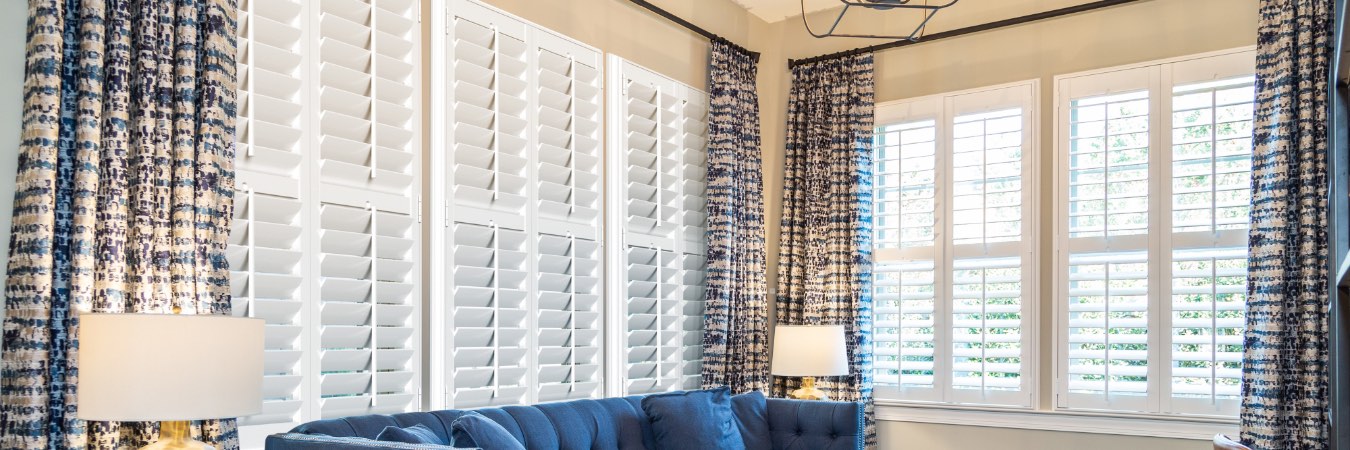 Plantation shutters in Paradise Valley family room